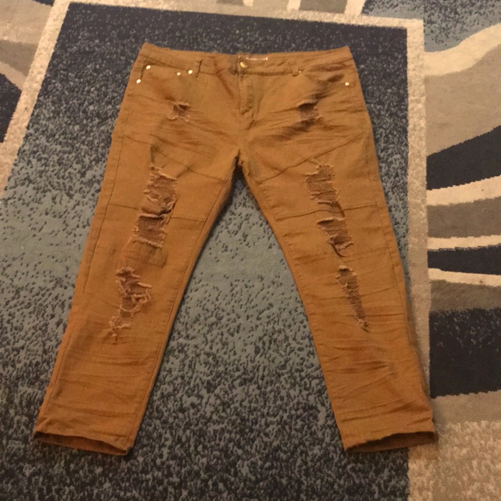 Denim jeans skinny fit ripped style